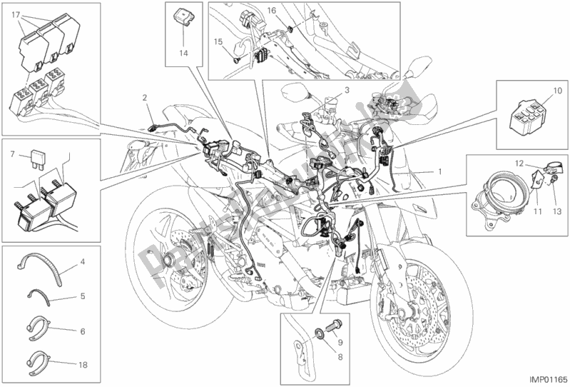 Toutes les pièces pour le Système électrique Du Véhicule du Ducati Hypermotard 950 USA 2020